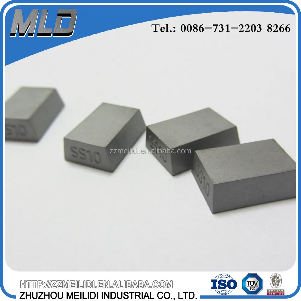 Italy Quality 20x12x3.5mm SS10 Carbide Tips Inserts for Cutting Stone