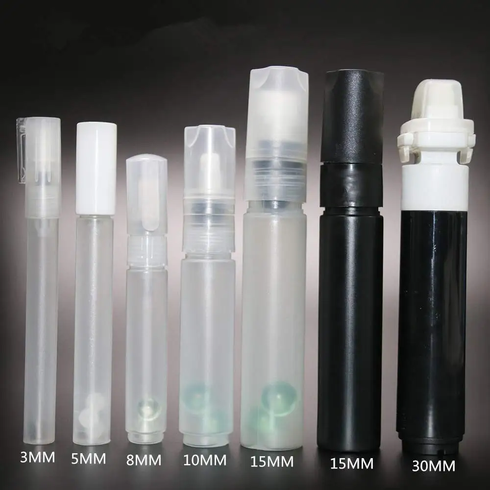 0.5mm/0.7mm/1mm/3mm/5mm/6.5mm/8mm/10mm/15mm/30mm empty liquid chalk marker pen barrels