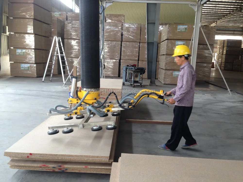 Vacuum tube lifter for chipboard, wooden panel, MDF