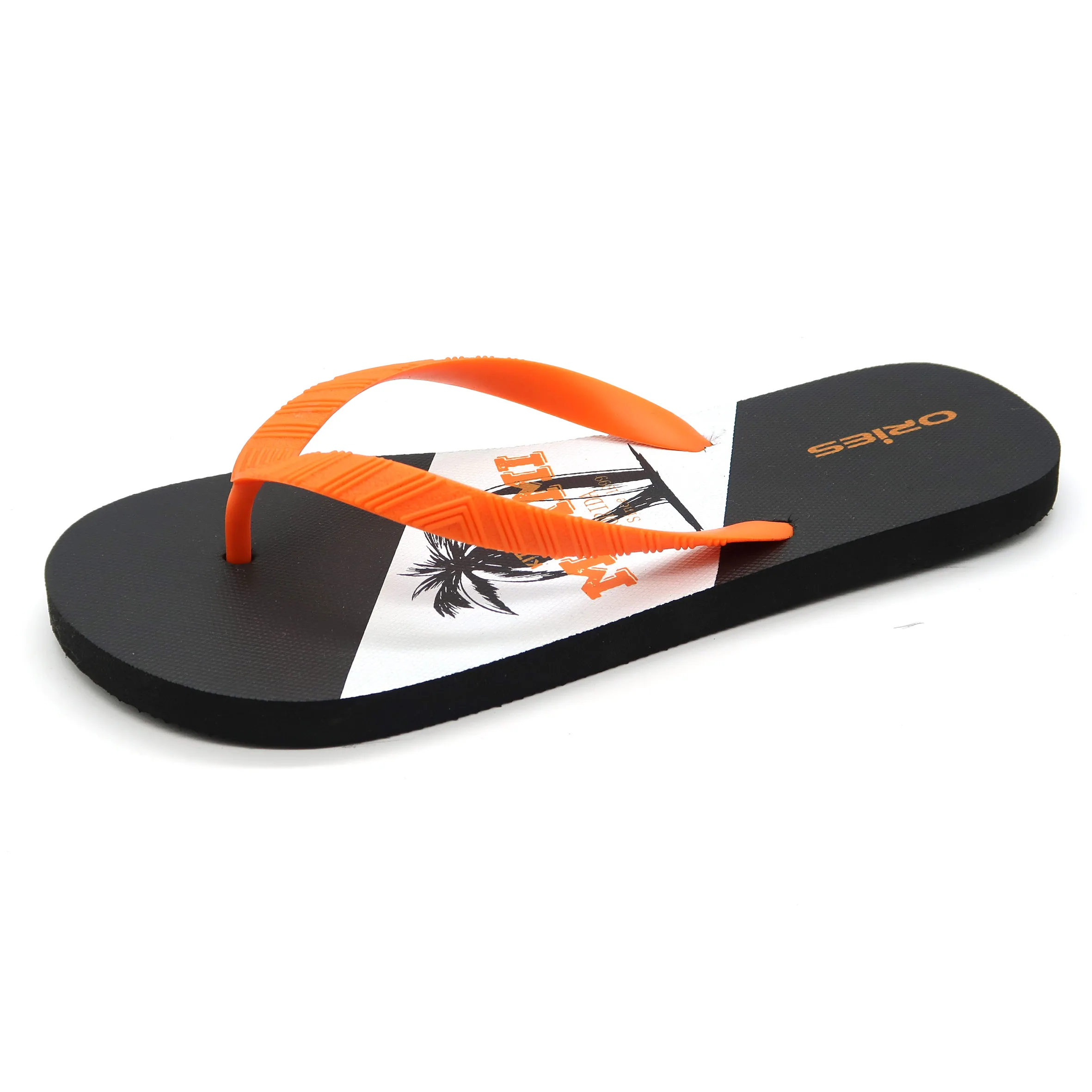 China Branded Custom Printed Logo Eva Slippers For Men beach used