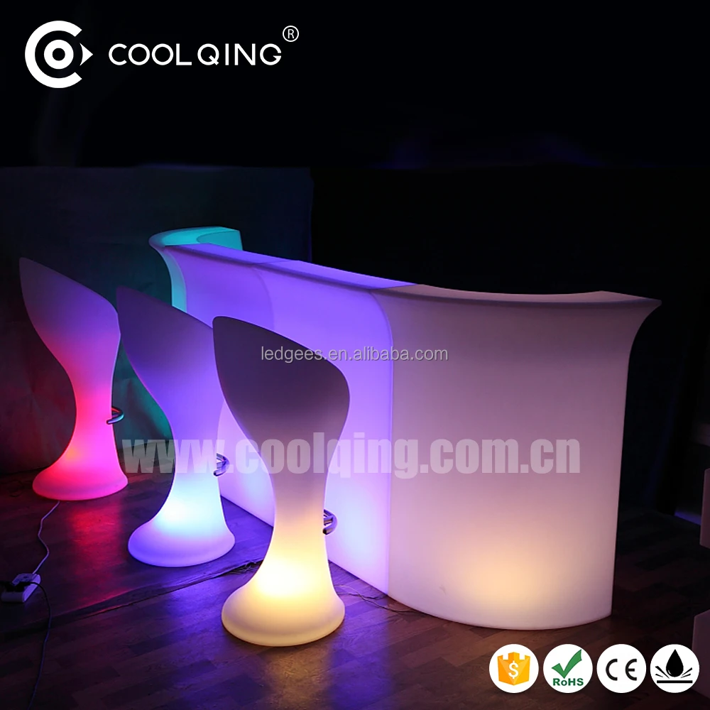 Rechargeable Led Furniture Beach Event Club Outdoor Bar Counter