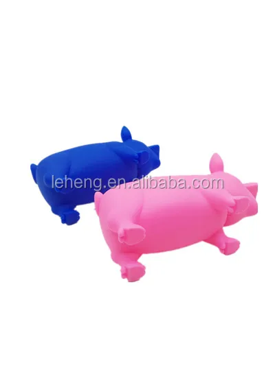 hot sale toys plastic colorful medium size squeeze scream pig animal toy for kinds