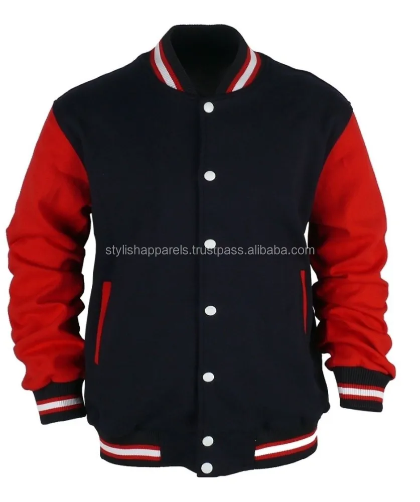 
Red and Black Varsity Jacket for High school and college 