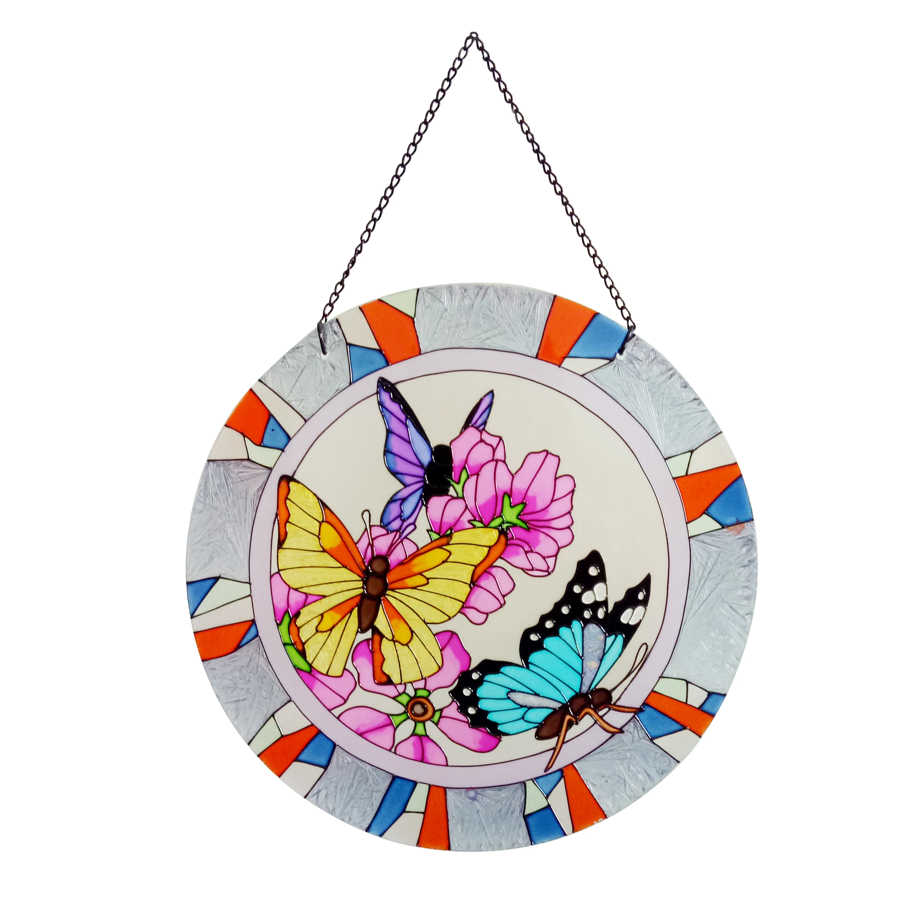 butterfly glass window art decoration crystal glass hanging suncatcher