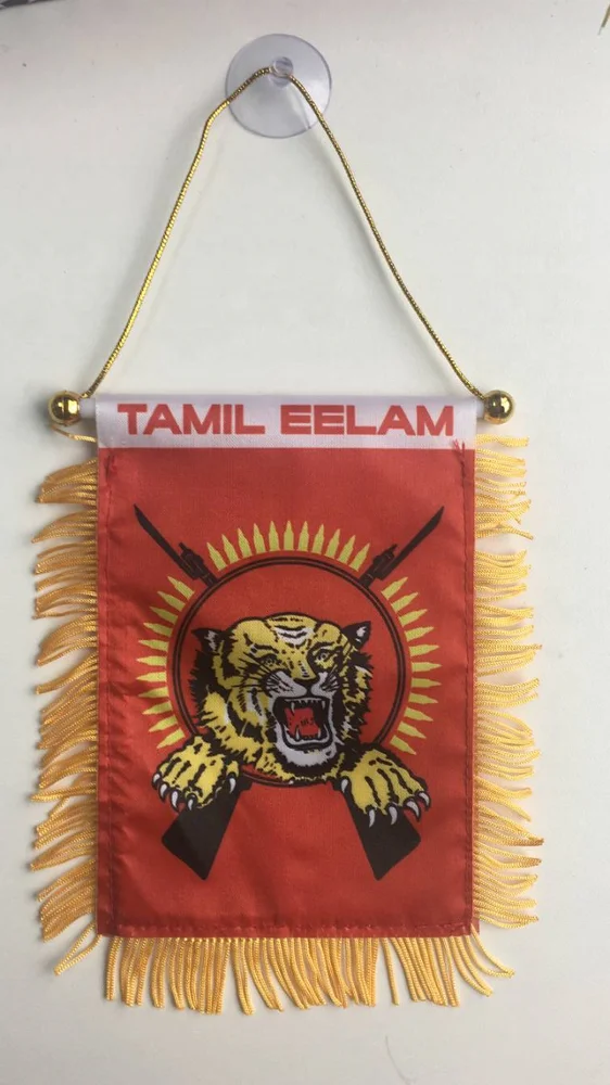 Custom Made Polyester Rearview Window Hanging Flag Venezuela State Car Digital Automotive Insurance Agriculture Education