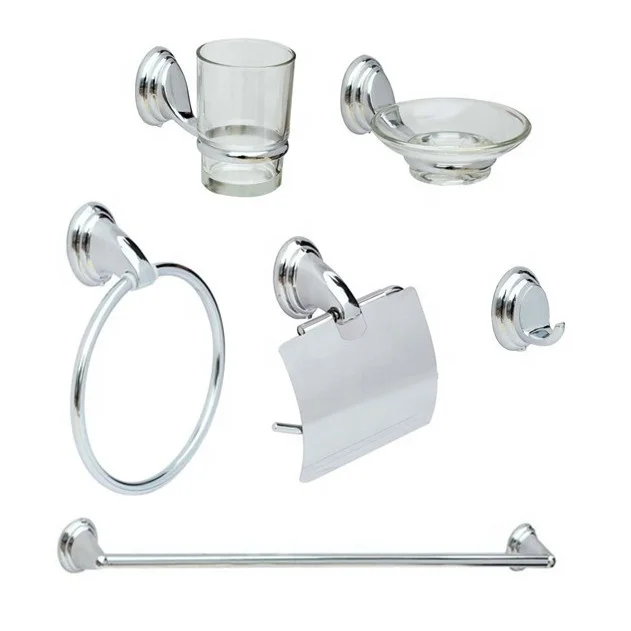 
China yuyao manufacturing new bath wall mounted bathroom accessory set for hotel 