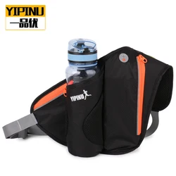 YIPINU Men running belt waist pack with water bottle holder waterproof waist bag wholesale
