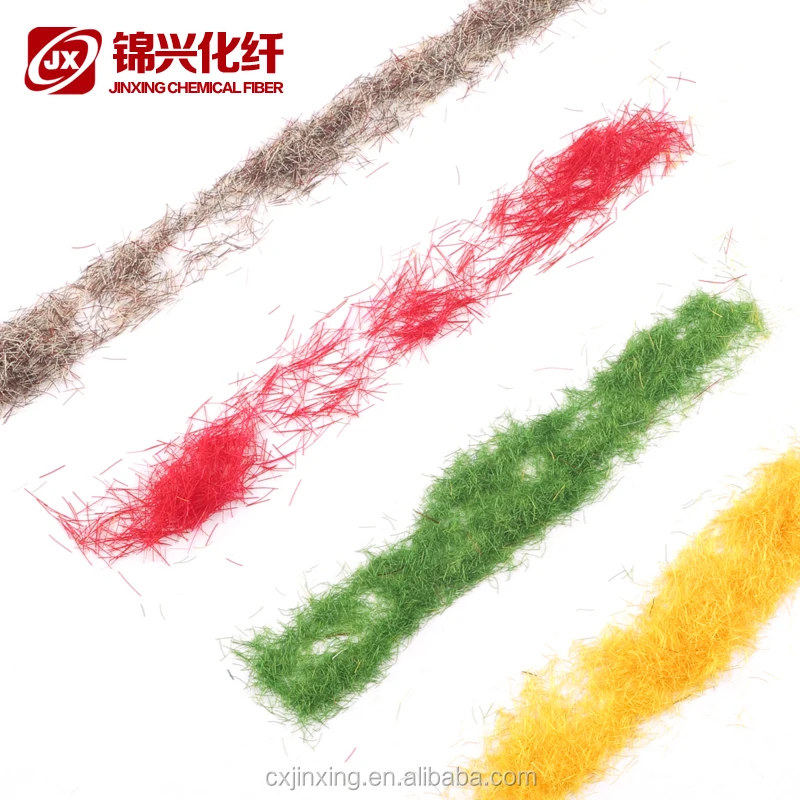 
100% nylon 66 virgin flocking powder 3D*0.8mm bright for garment printing 