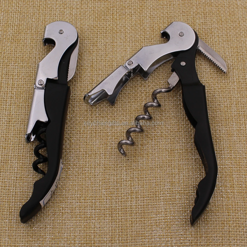 Promotion gifts custom logo multifunction wooden corkscrew