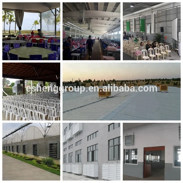 1.1kw Energy saving factory cooling 100 square meter Evaporative air conditioner