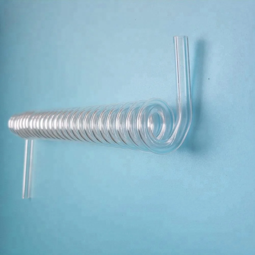 wholesale bulk glass tubing in spiral shape
