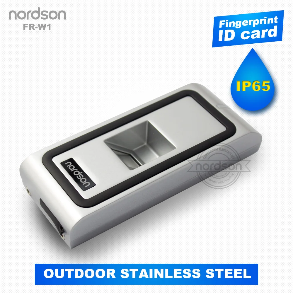 Водонепроницаемый металлический Wiegand сигнал RFID кардридер биометрический сканер отпечатков пальцев система контроля доступа к двери со светодиодным индикатором