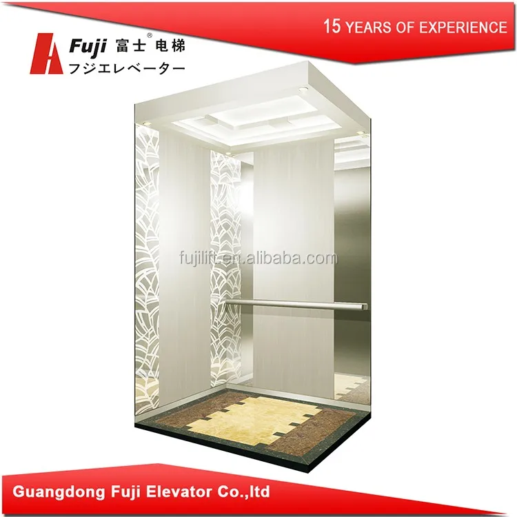 20 Persons 2000KG MRL Traction Elevator FPGA DSP Control Roomless Office Building Lift