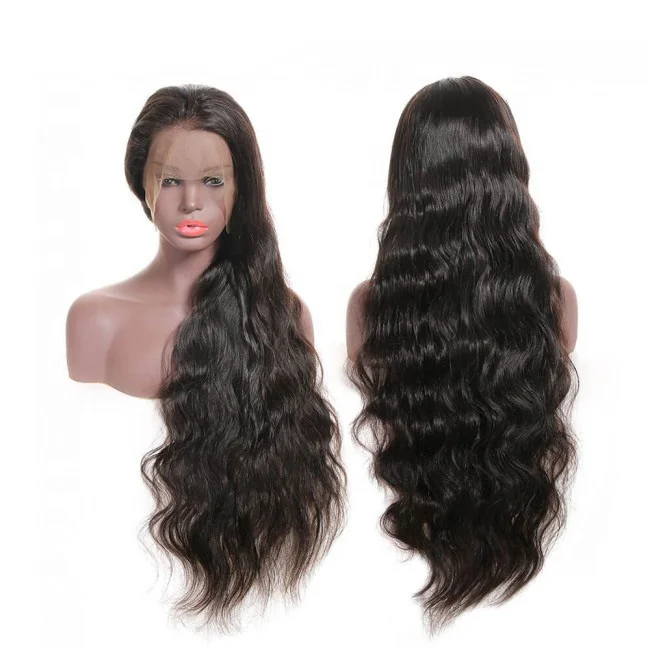 Быстрая доставка от производителя бразильские человеческие волосы выровненные с кутикулой Детские волосы 360 парик на сетке фронтальный парик