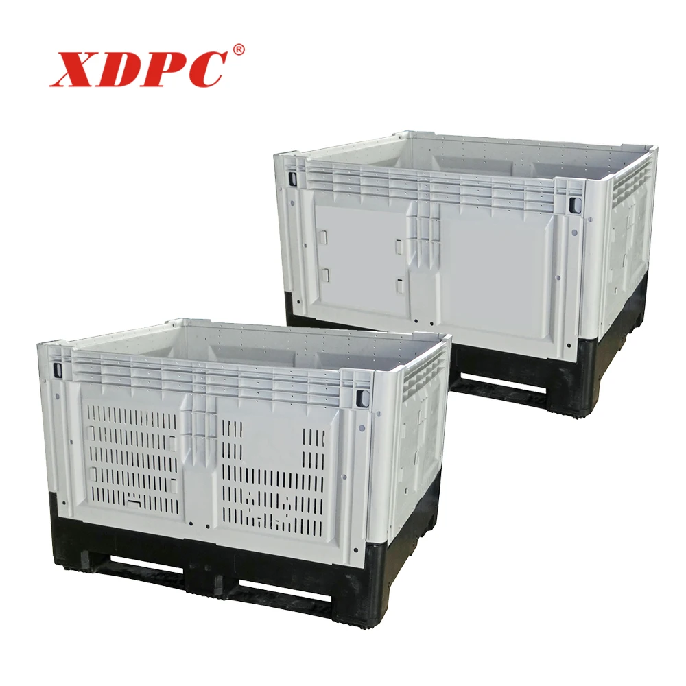 XDPC 1210 folding mesh plastic pallet box container cage