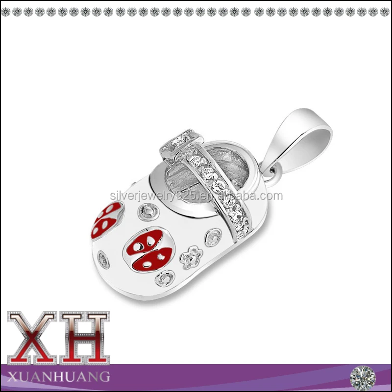 Chinese Factory Wholesale 925 Sterling Silver Kids Jewelry Enamel Pendant necklace jewelry 925