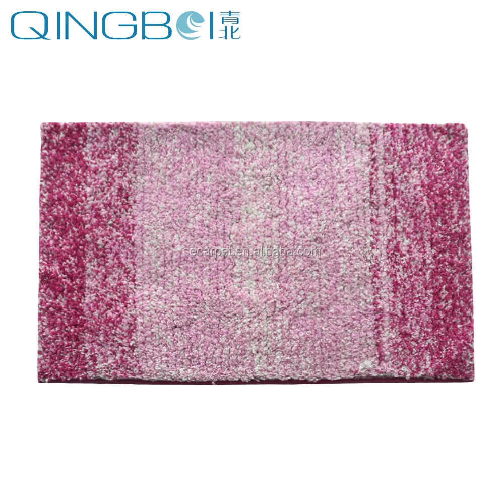 Pink Rug for Living Room Home Shaggy Area Rugs Microfiber Toilet Bathroom Rugs Set