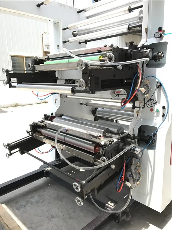 Two color Flexographic Shopping Carry Bag Printing Machine/Plastic T shirt Bag Flexo Printer Machine price