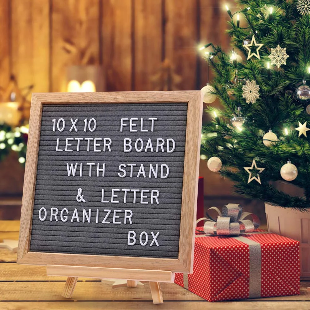 
Cheap wholesale mini peg felt letter board with oak frame 