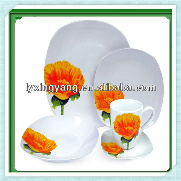 германии тонкий фарфор квадратных кукольная посуда, прекрасный обед фарфоровый набор, германии посуда наборы фарфоровой
