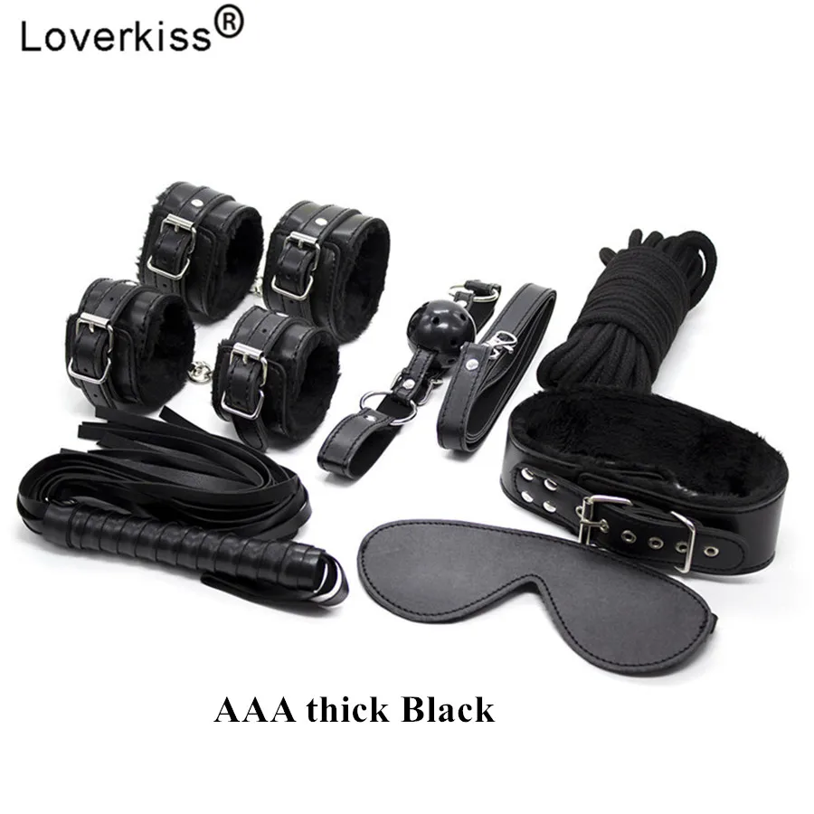 Sex Bondage BDSM Product 7Pcs Sets Handcuffs For Couples