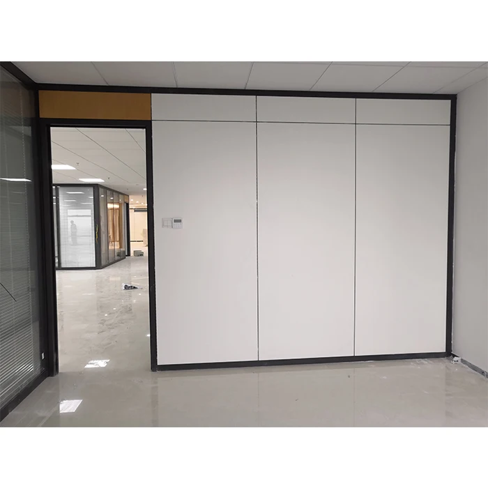 Melamine wood partion eco friendly partition  room divider glass panel