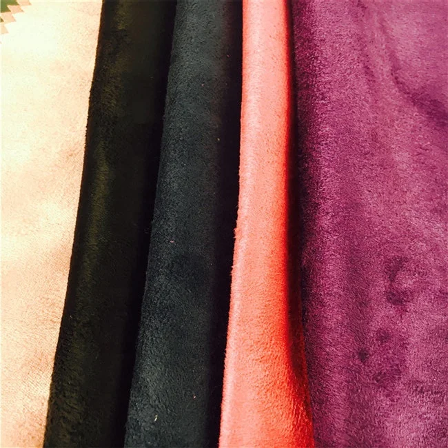 many colors warp knitting micro suede fabric