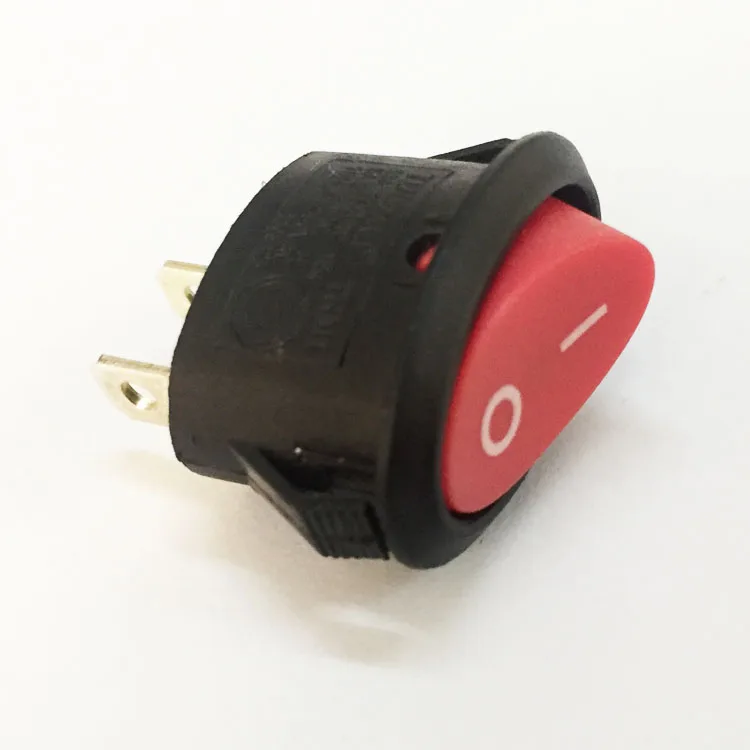 Towei switch supplier 13A~120V 6A~250V 10(4)A~125V T105 2 pin dual oval ON OFF red rocker switch for air cooler