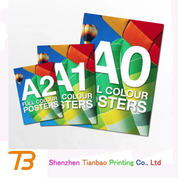 A0 A1 A2 A3 A4 A5 customized size flyer poster leaflet booklet printing