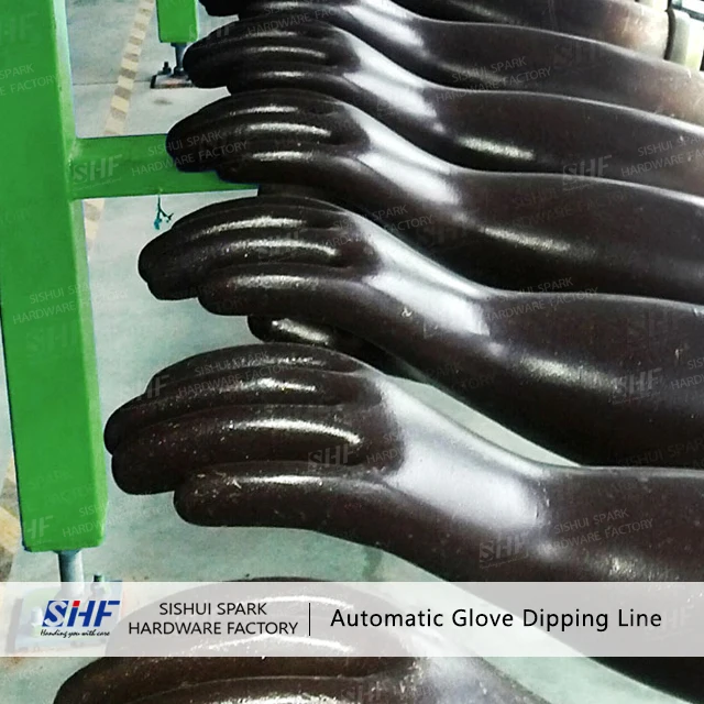 Long Sleeve (Knitting/Sewing)Sandy/Foam Glove Production Line/glove dipping machine