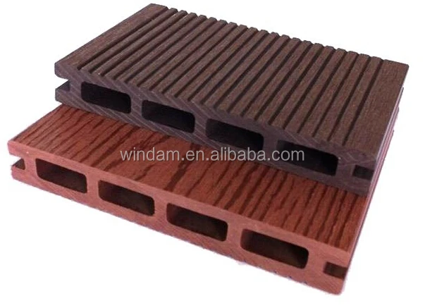 
Different Color and Surfaces Wood and Plastic Composite Decking China 