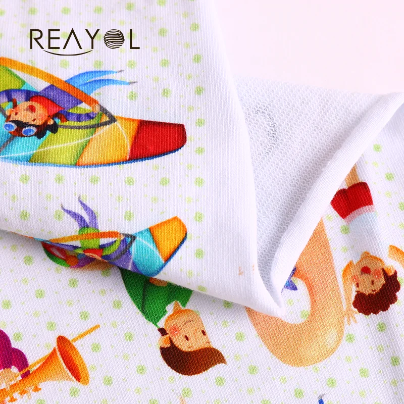 Selling shaoxing textile 95 cotton 5 spandex digital print stretch terry cloth fabric wholesale for garment