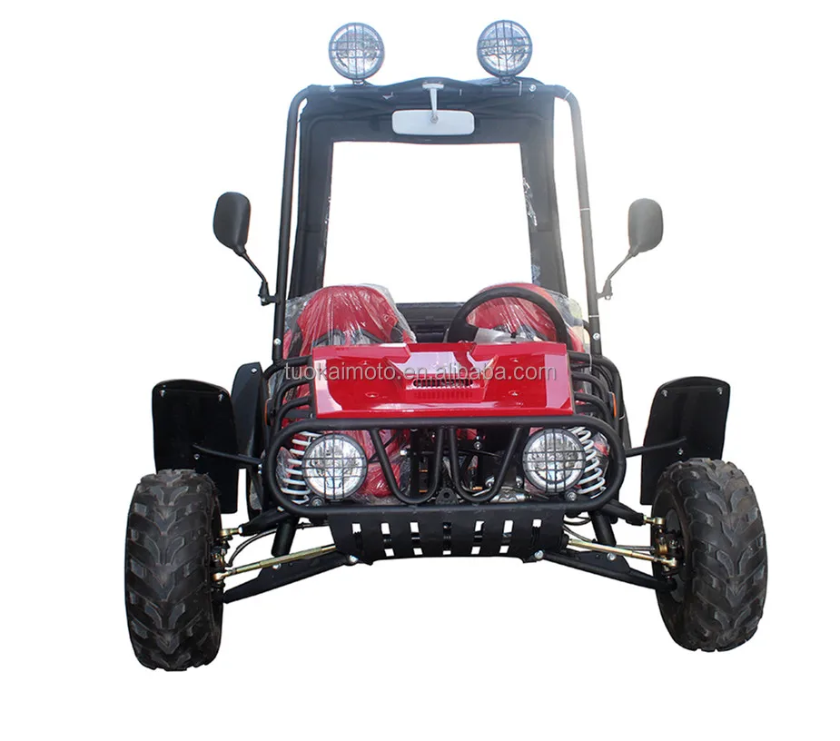 China made 110cc mini go kart with roof and roof lights off road buggy for kids Pedal Go Karts