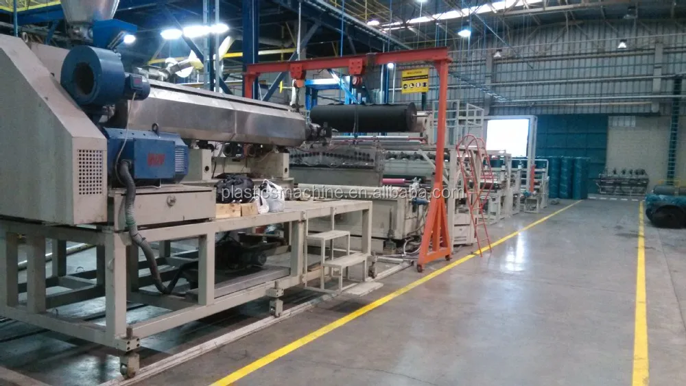 Plastic erosion control net machine geomat production line Plastic mat making machine