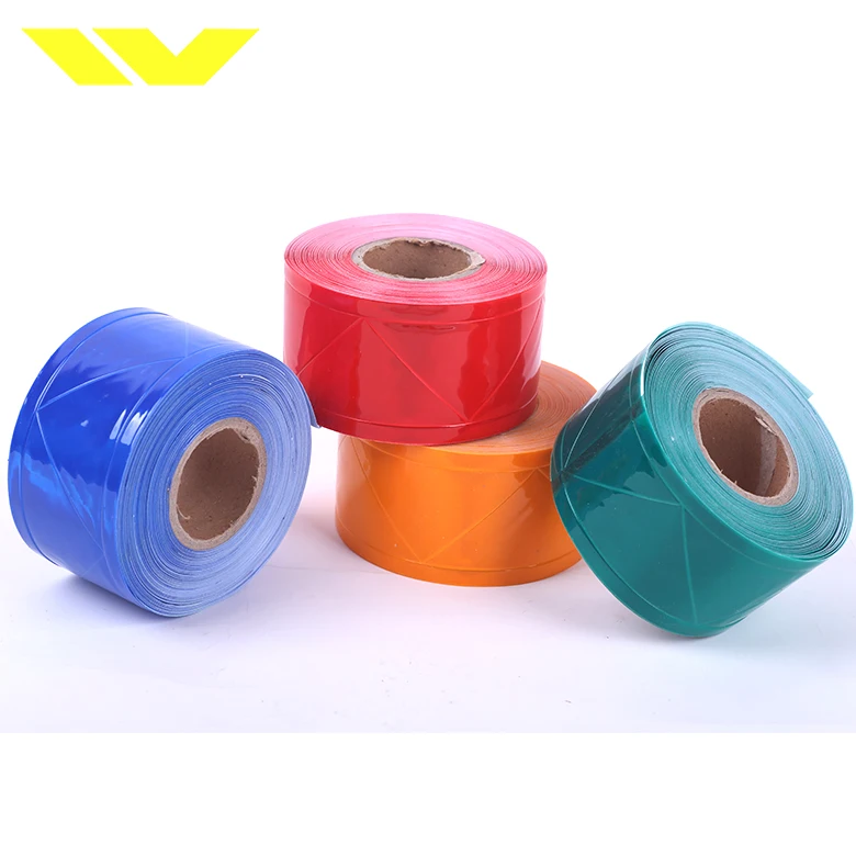 Retro-reflective pvc blue segmented reflective tape for cloth