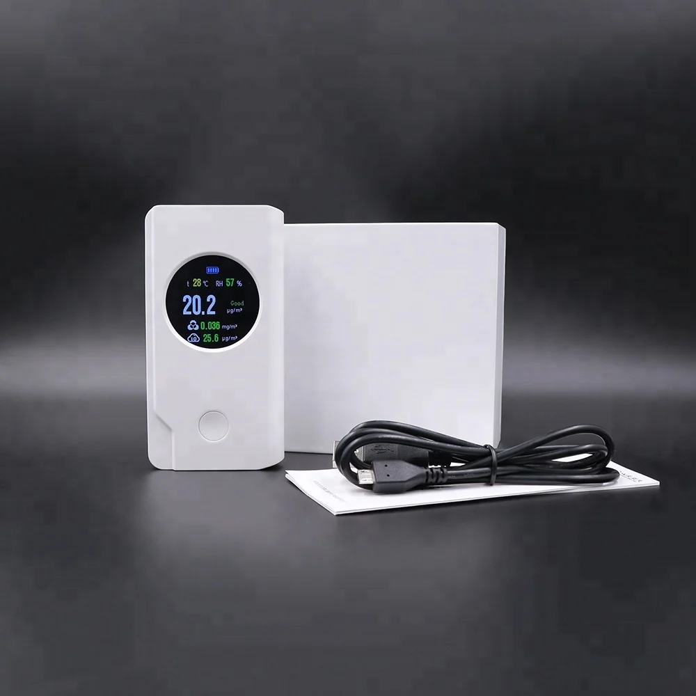 
OEM N2 air quality monitor detector CO2 PM2.5 PM10 formaldehyde GNGS new product N2 fashion design air quality monitor PM2.5 PM10 formaldehyde HCHO air pollution particle detector