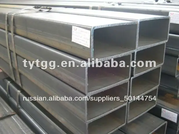 большого диаметра прямоугольного сечения ms черный трубы