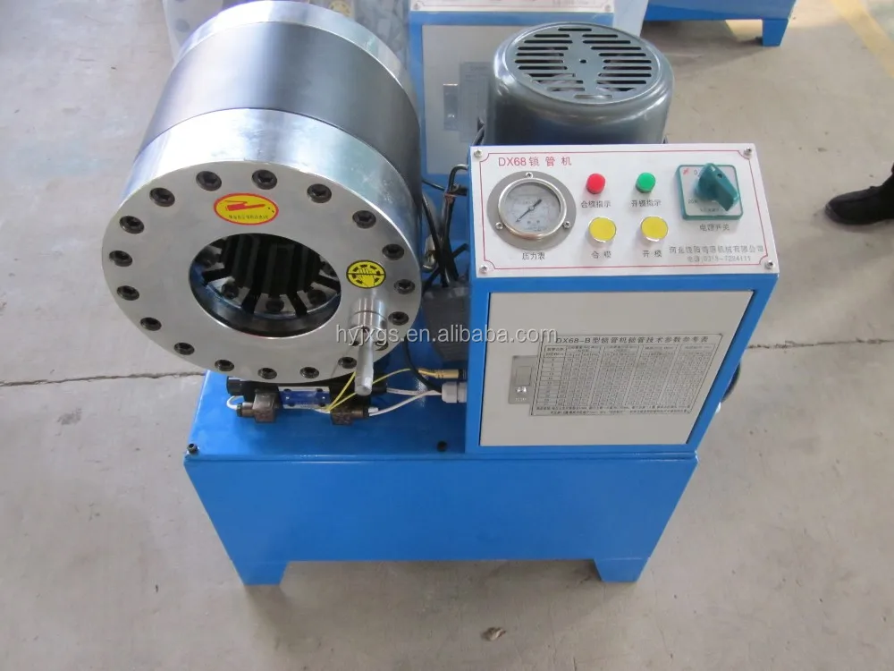 DX68 hydraulic high pressure hose crimping machine (1/4'-2' 4SP)/hydraulic hose crimper DX68