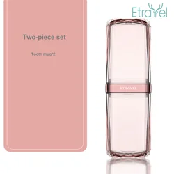 Transparent travel kit can carry toothbrush cup ABS material travel tooth mug