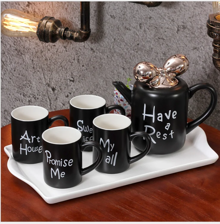 
European Styles High-grade Afternoon Tea Cup and Mugs Set Creative Bone China Ceramic Milk Coffee Cup for Gift 
