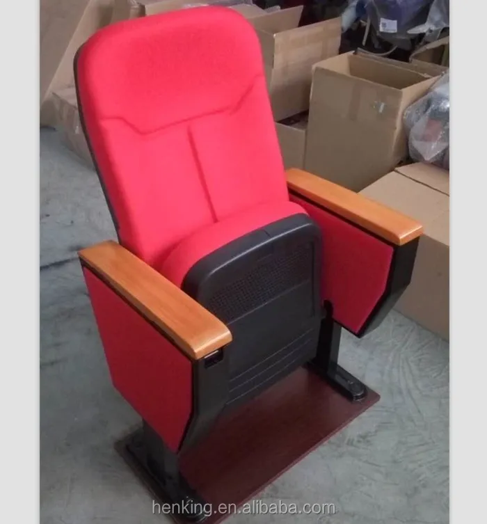Theater Furniture Interlocking School Chair VIP Fabric Cushion Stadium Chair University Lecture Hall Folding Auditorium Chair