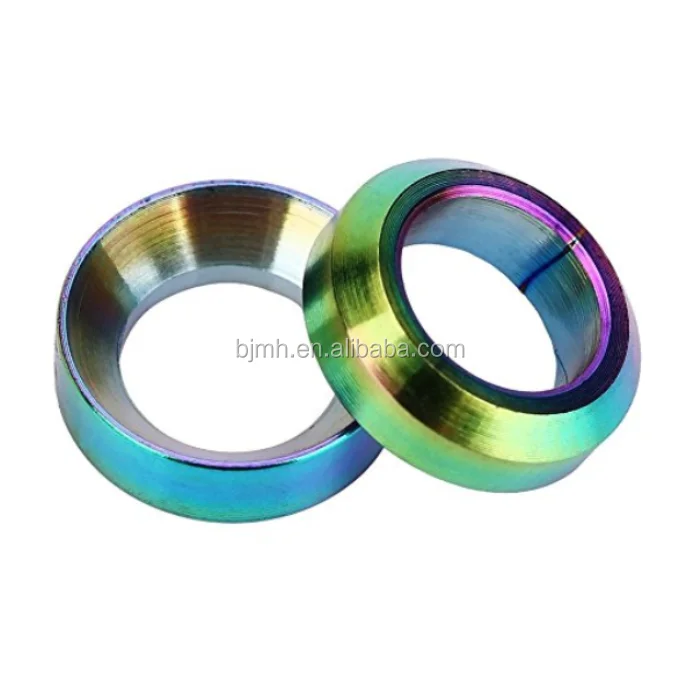 Customized Grade 5 M6 Titanium Concave Convex Balancer Brake Screw Washer Spacer for Mountain Bike