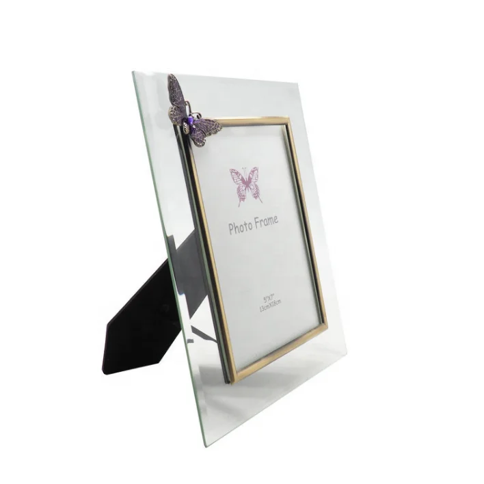 Hongxin butterfly wedding decorative glass picture photo frame