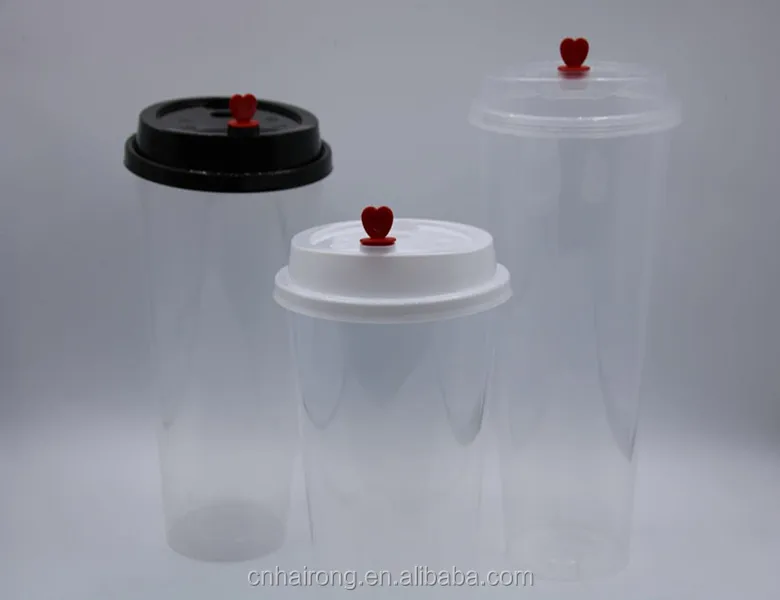 
Custom printed clear transparent disposable PP PET plastic cup with lid 