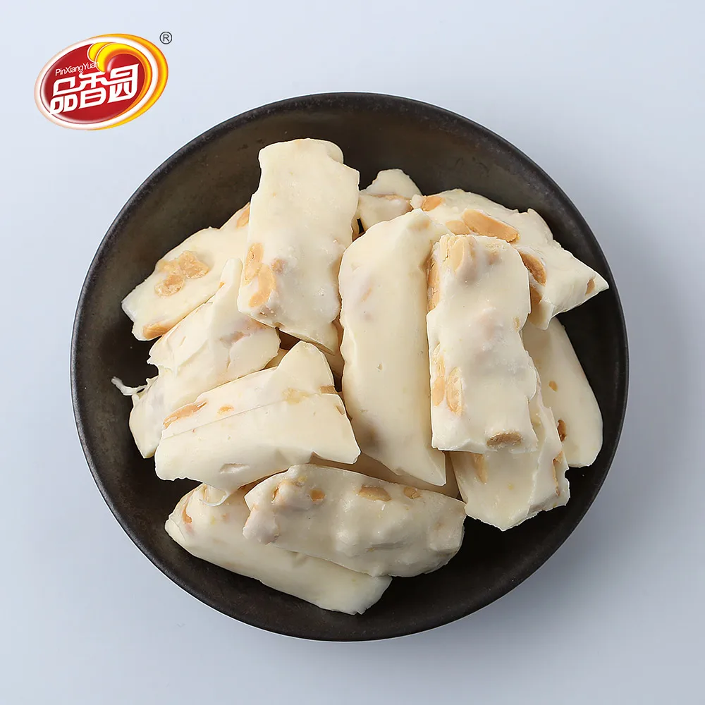 Молочный белый кокосовый мясо со Yummy, конфеты с нугой для десерта