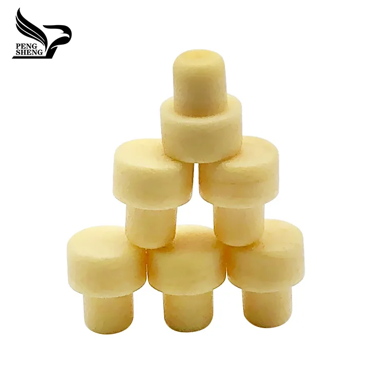 Custom Plain Color Wine Spirits Vodka Whiskey Tequila Whisky T Sharp High Polymer Cork Spirit Bottle Stopper Customized Accept