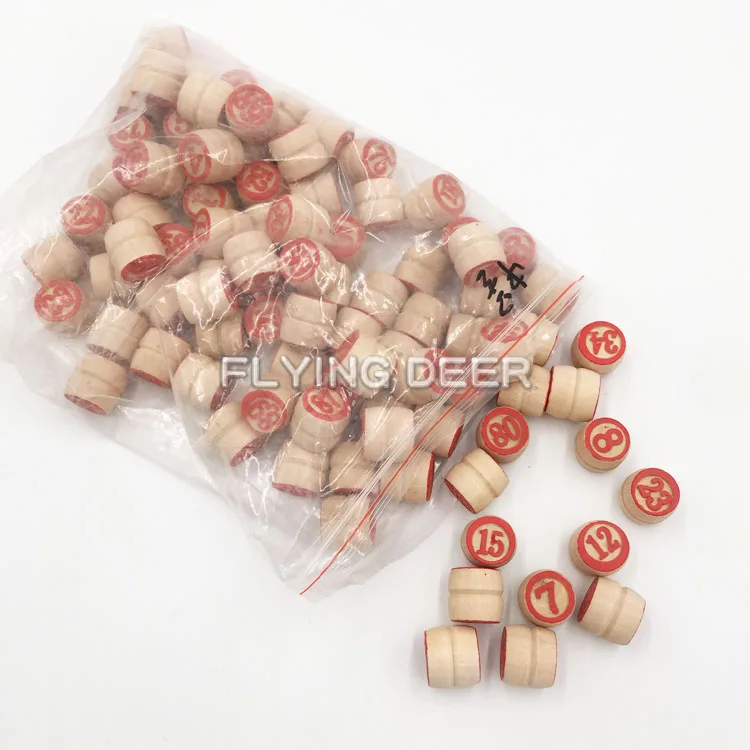 Hot Selling Wooden Bingo Lotto, Educational Toy Mini Bingo Game