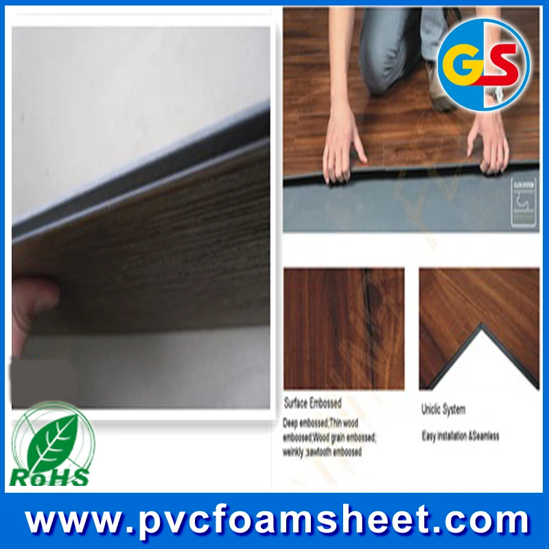 
Goldensign Waterproof Deep Embossed Surface PVC Laminate Flooring 