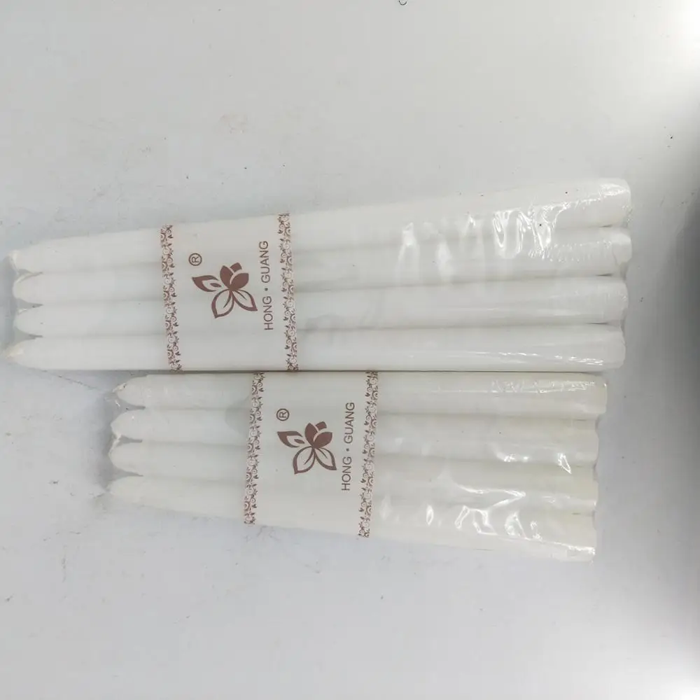 Africa Market Velas Brancas/ White Flute/stick Candle/ Bougies