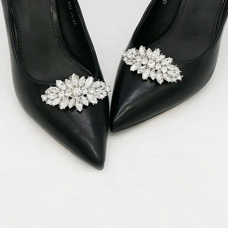 
2019 New arrival fashion design crystal shoes buckle clip for sandal in shoes decoration 